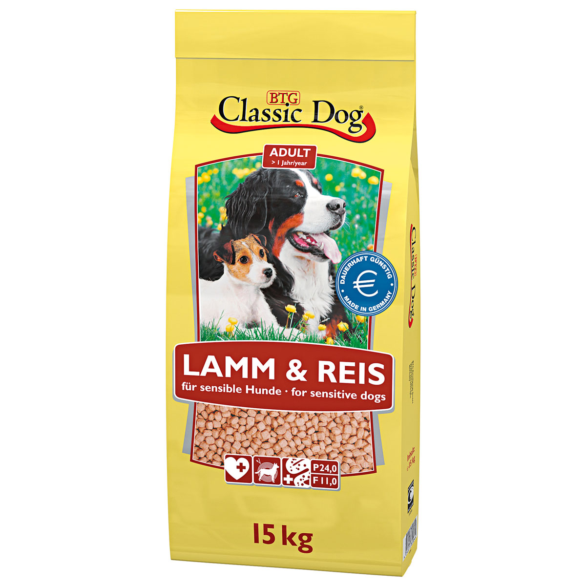 Classic Dog  Trockenfutter Lamm und Reis 15 kg