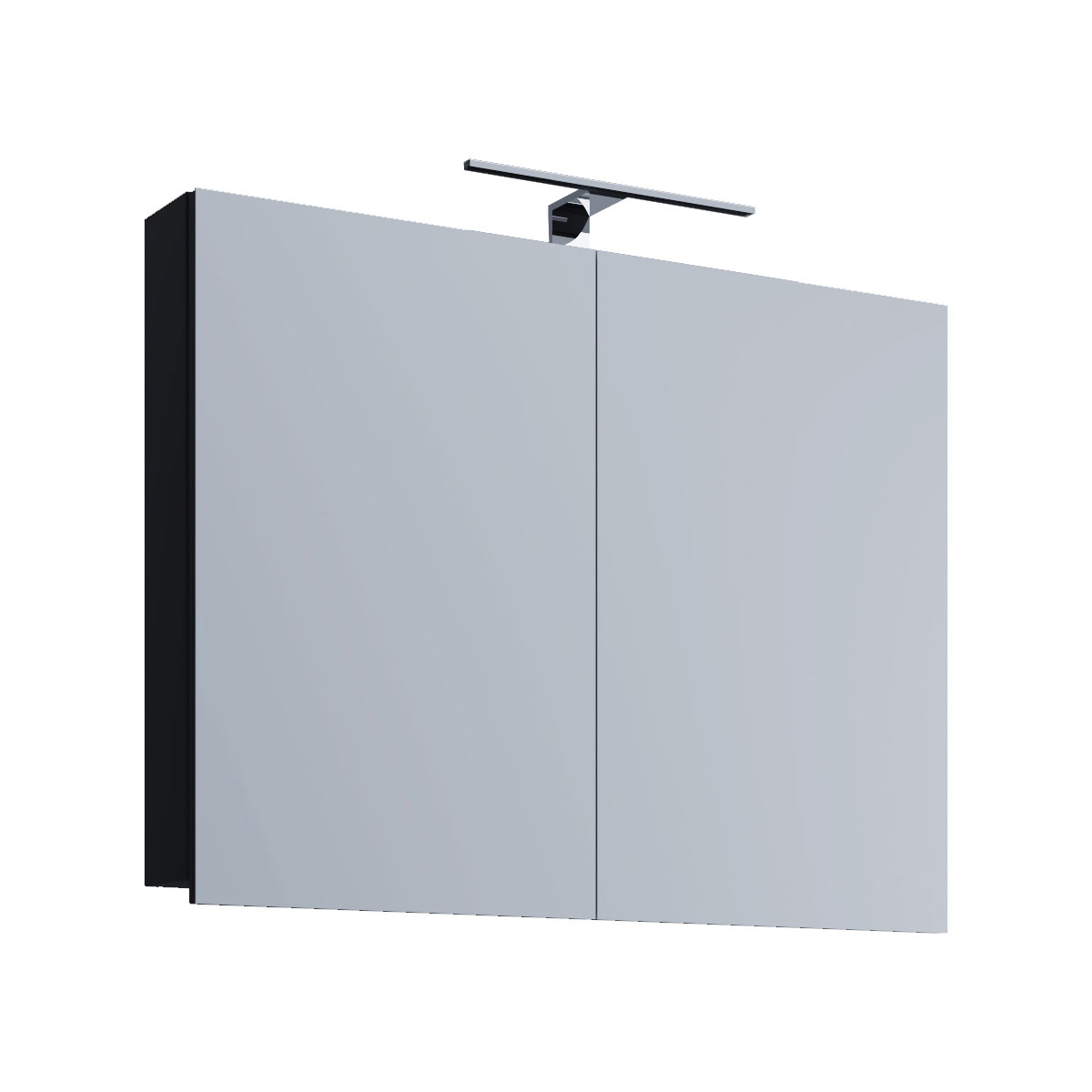 LED Spiegelschrank VCB 1" 60 cm schwarz