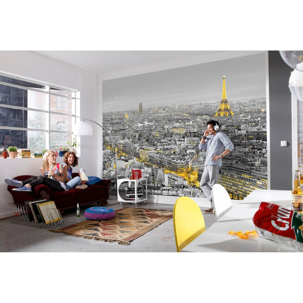 Komar Papier-Fototapete Paris Light 8-teilig 368 x 254 cm Bild 2