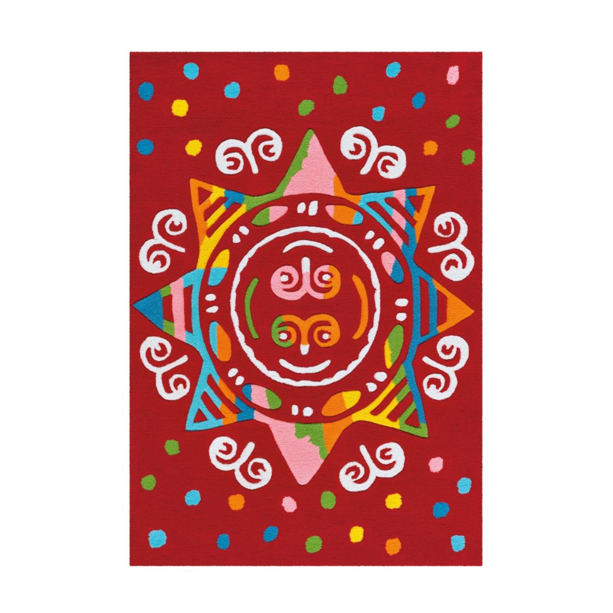 Spirit Glowy 3145 Rot Mandala 110cm x 160cm
