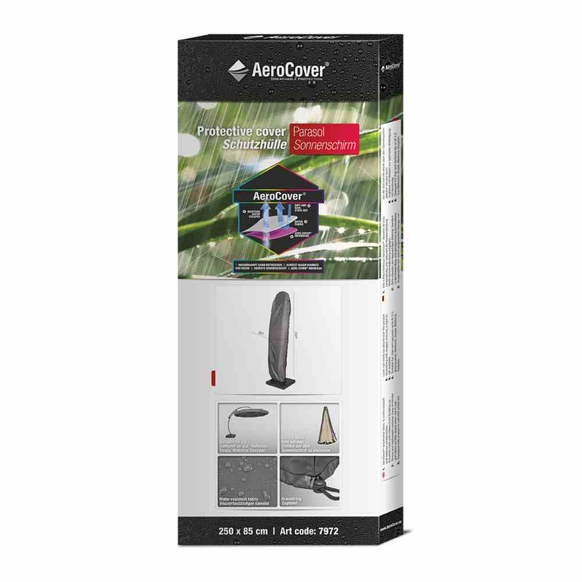 Ampelschirm-Schirmhülle Aero Cover 250 x 85 cm Bild 2