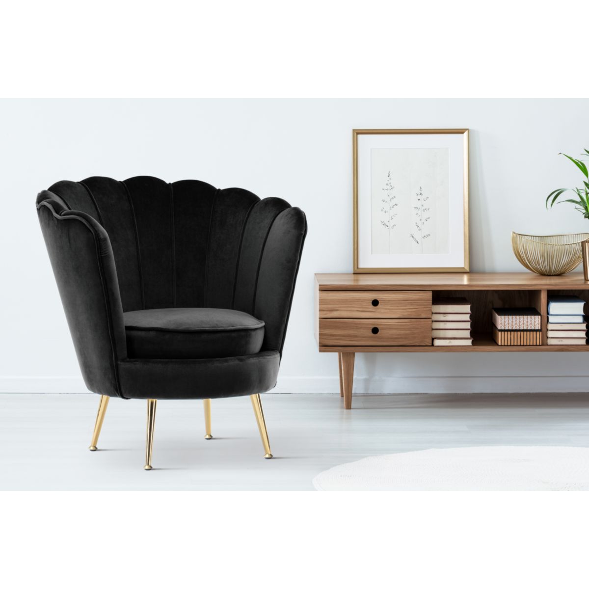 Sofa / Sessel Barbara 125 Schwarz Bild 5