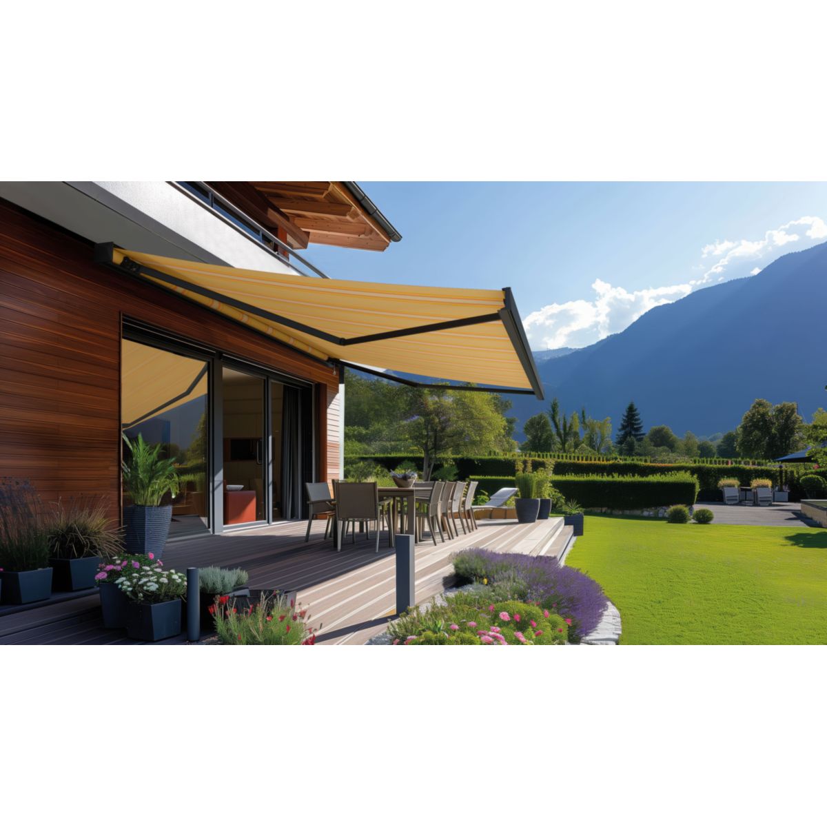 Durabil Vollkassettenmarkise Calima anthrazit 350x250 cm, Design Sun Rays Bild 6