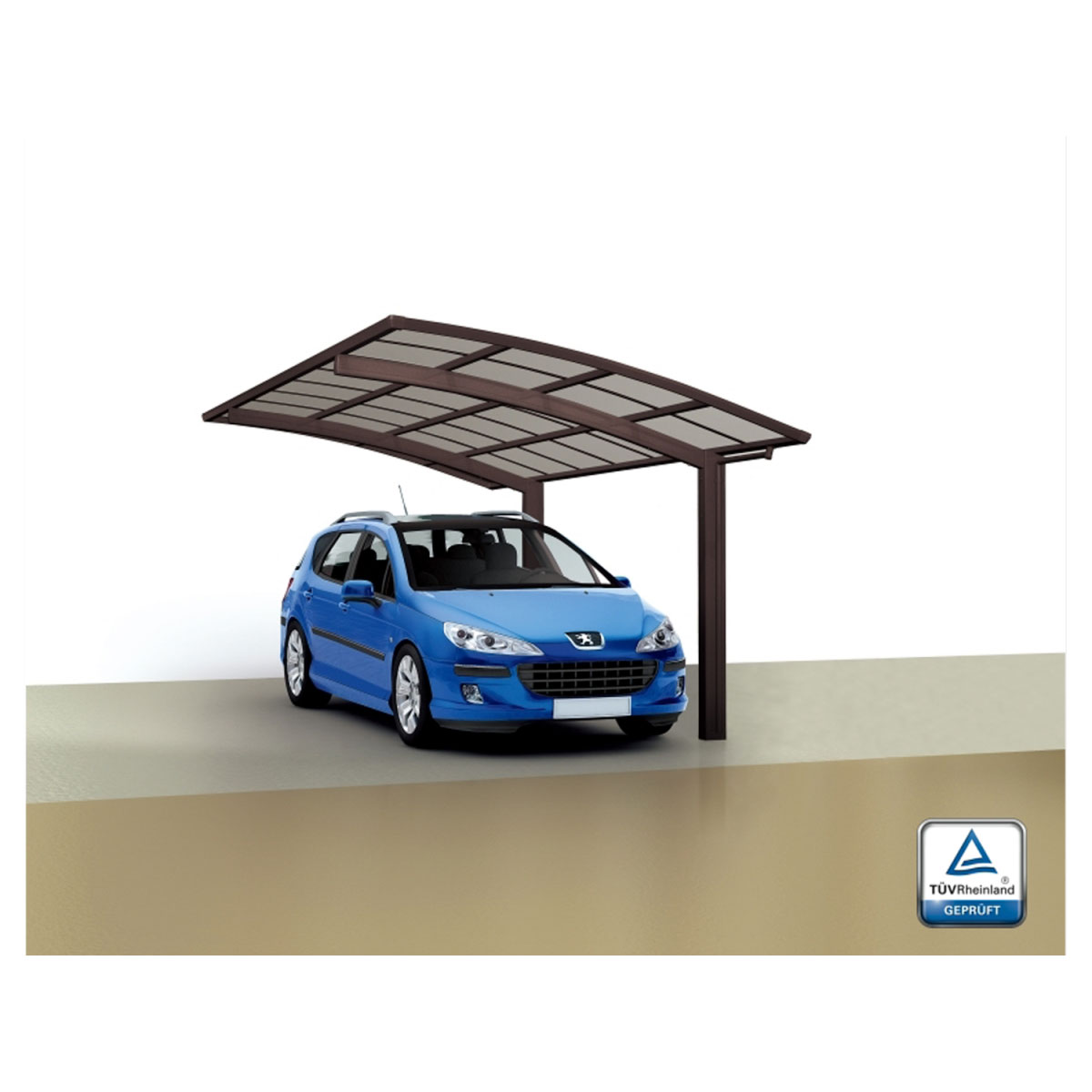 Ximax Carport Alu Portoforte 80 Mattbraun Bild 2