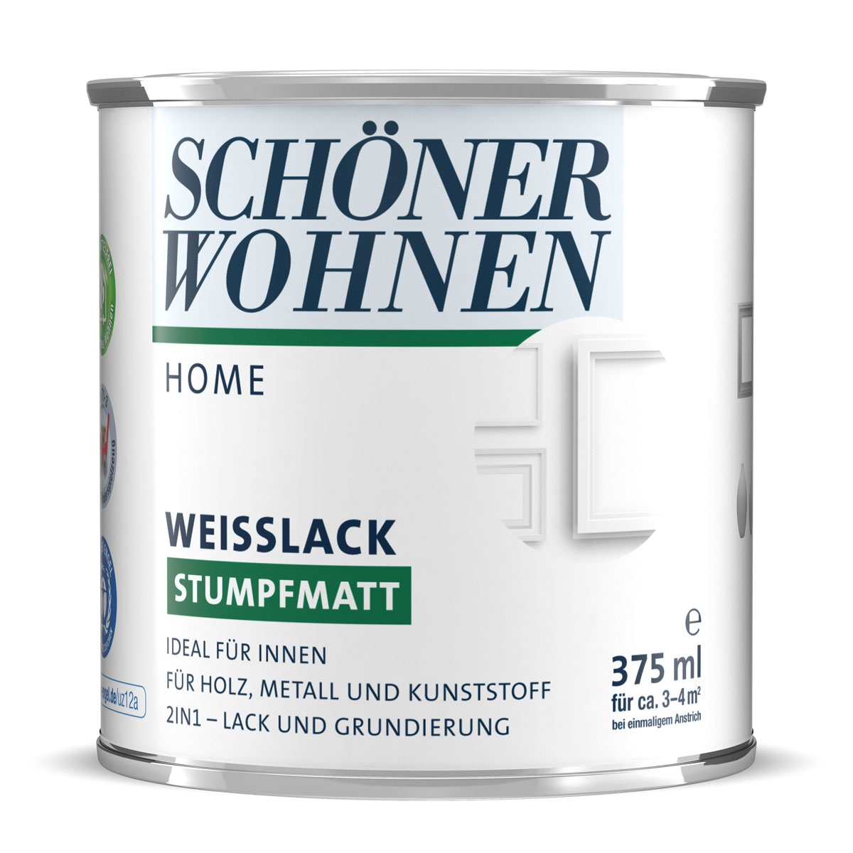 Schöner Wohnen Farbe Weißlack Home stumpfmatt 375 ml