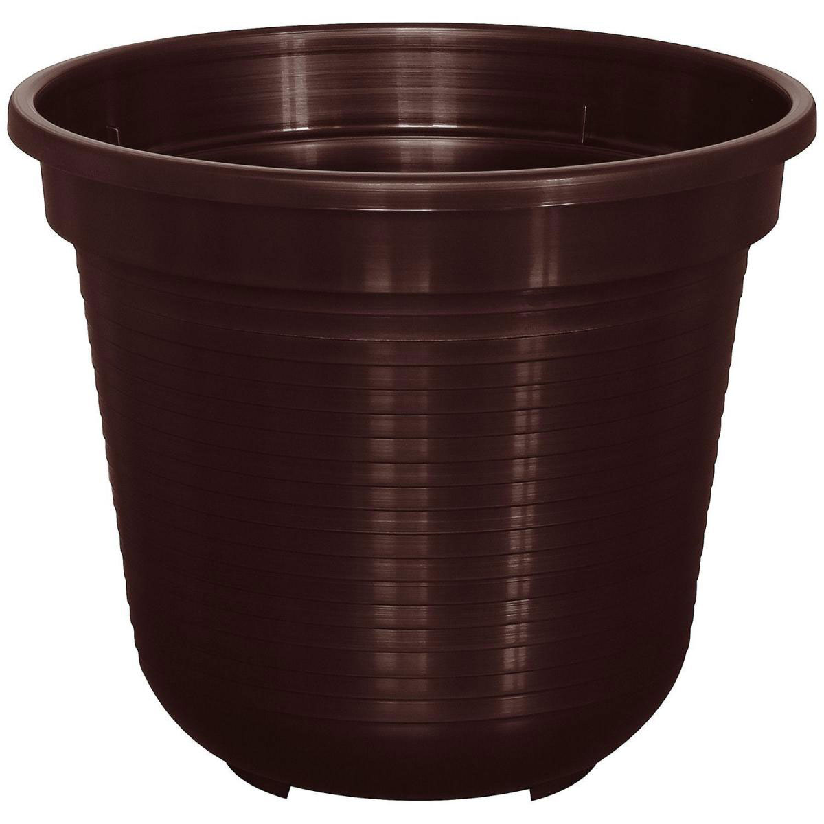 Geli Blumentopf Kunststoff braun Durchmesser 16 cm