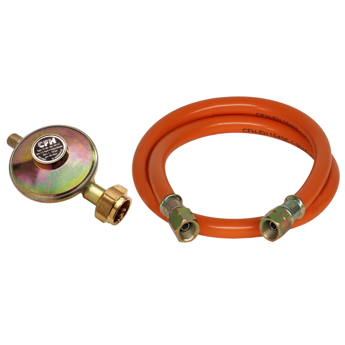 CFH Druckregler-Set 50 mbar 2-teilig Bild 1