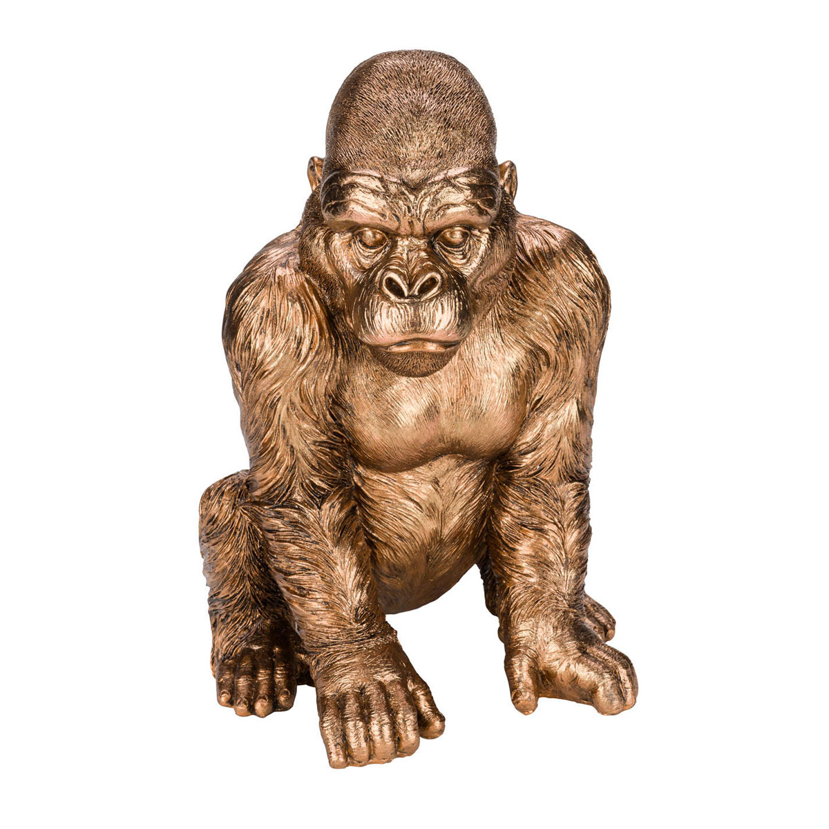 Kunstgewerbe Gehlmann Dekofigur Gorilla bronze 28 x 26 x 39 cm