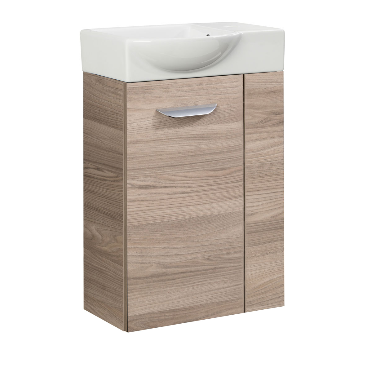 Fackelmann  Gäste-WC Waschtischunterschrank links SBC 440 x 600 x 243 mm Steinesche Bild 3