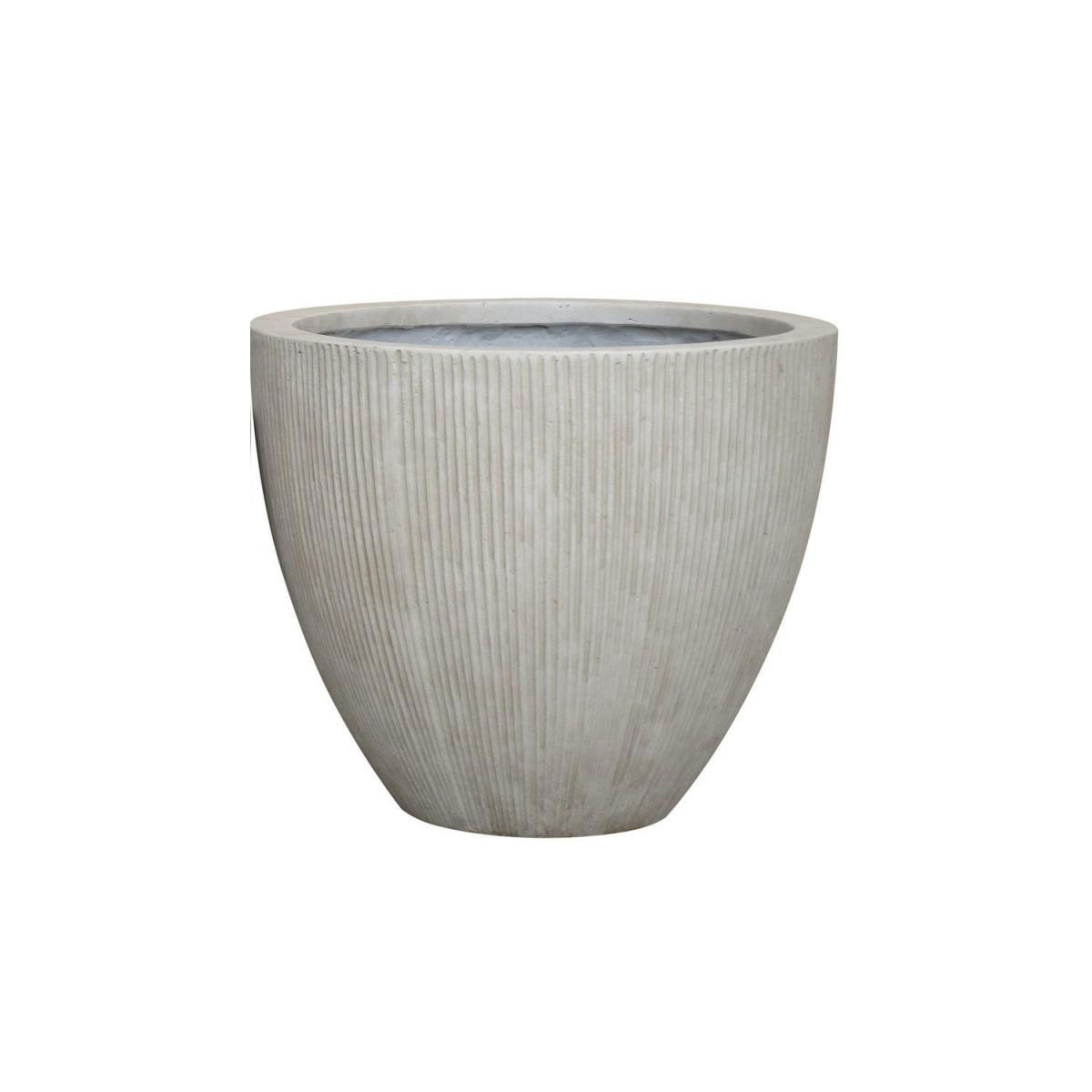 Haveson Topf Stripes Fincostone sand 41,5 x 41,5 x 35 cm Bild 1