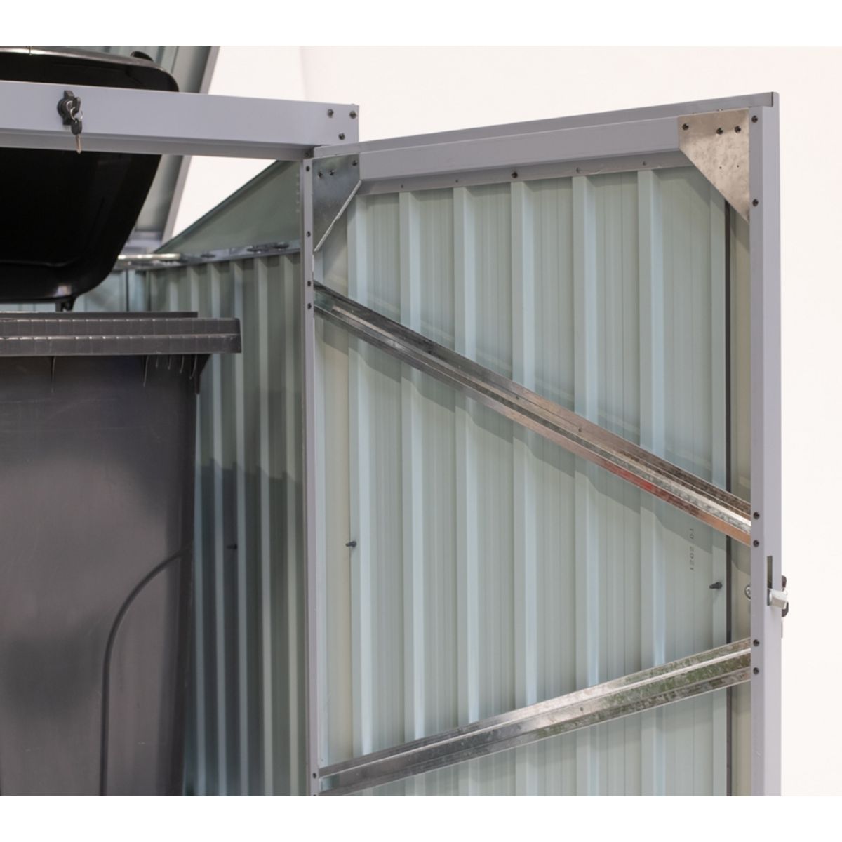 Westmann Mülltonnenbox 1x 240 L 101x104x134 cm Bild 8