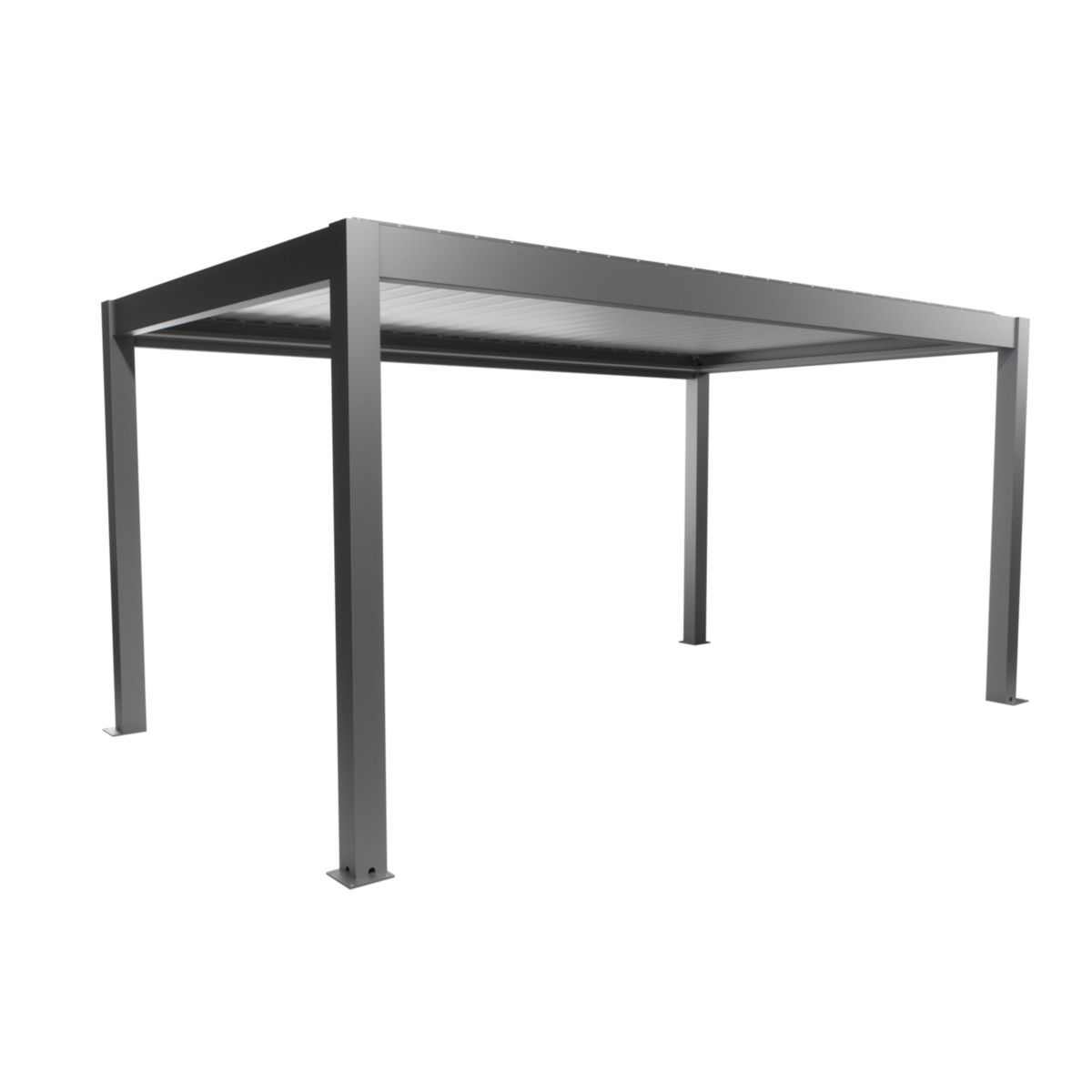 Biohort Pergola Gr. 5x3 quarzgrau/silber-met 515,5x 312x 264 cm