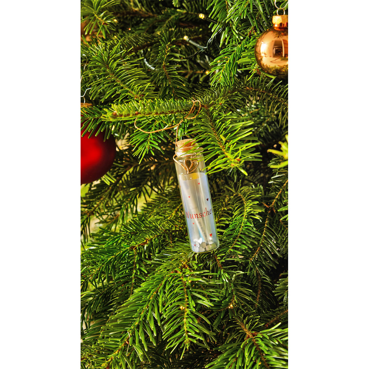 Glasröhre Wunscherfüller Ø x H 3 x 11 cm Bild 1