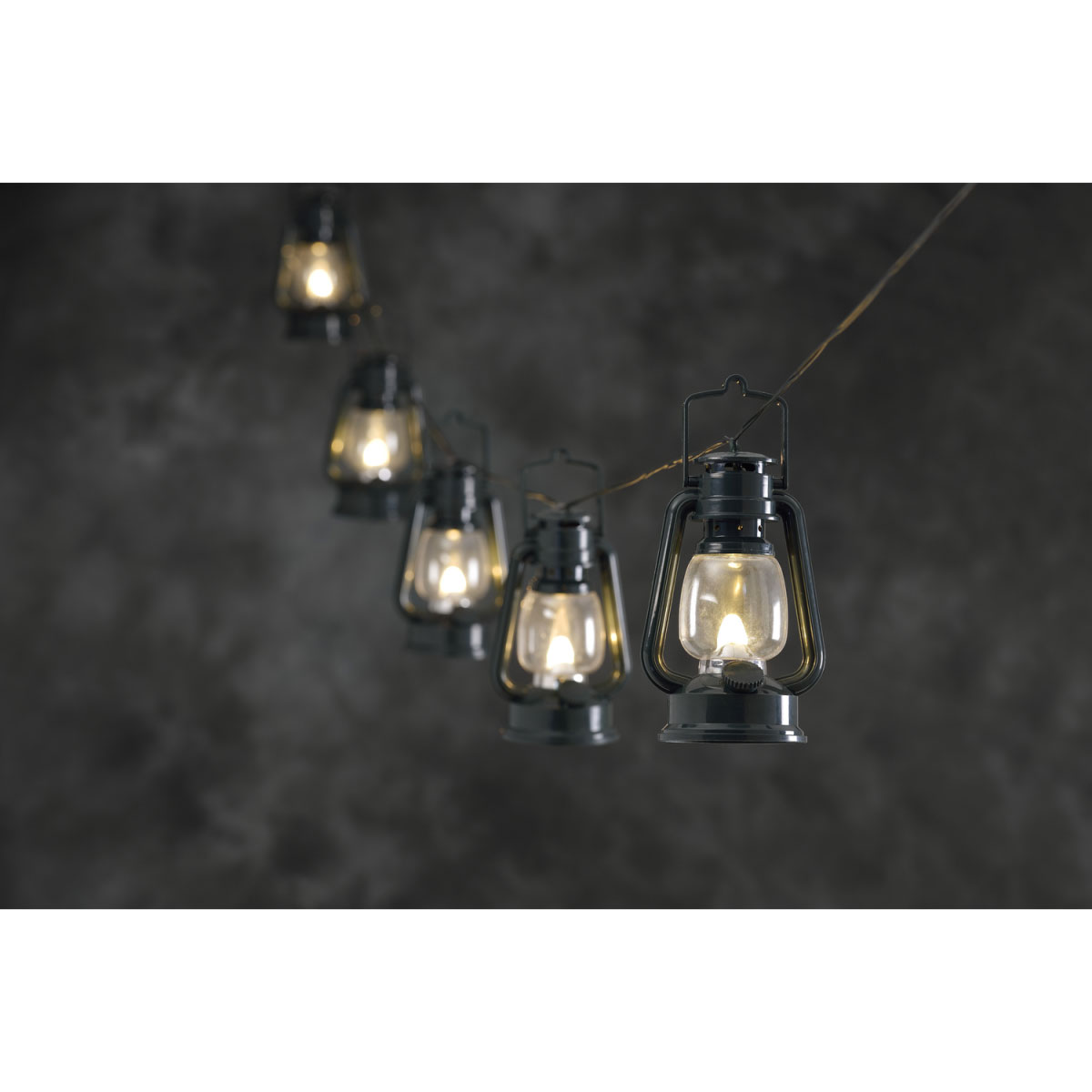 Konstsmide LED-Laternen-Lichterkette 8 Sturmlaternen Bild 1