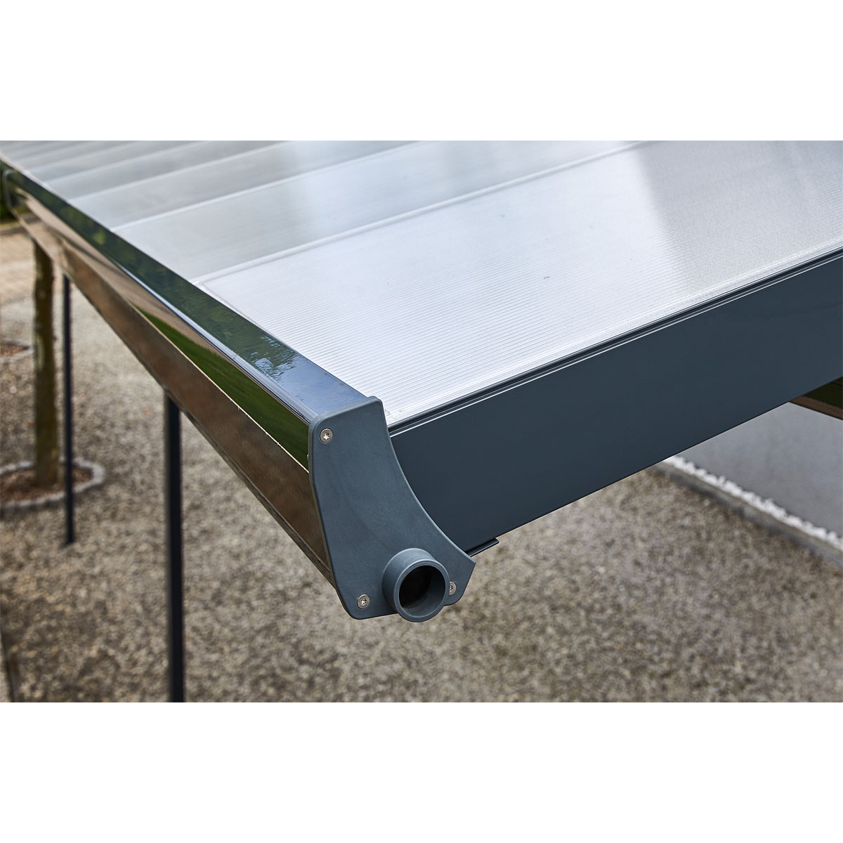 gutta Terrassenüberdachung Standard anthrazit 426 x 406 cm Bild 8