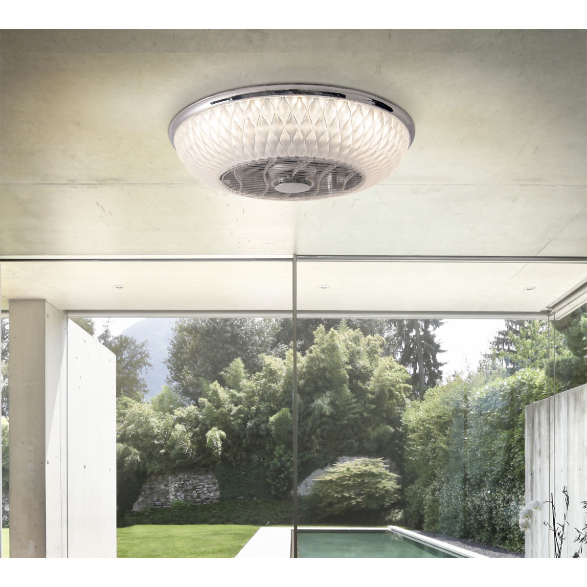 näve LED-Deckenleuchte Viento mit Ventilator 55x55x20cm Bild 11