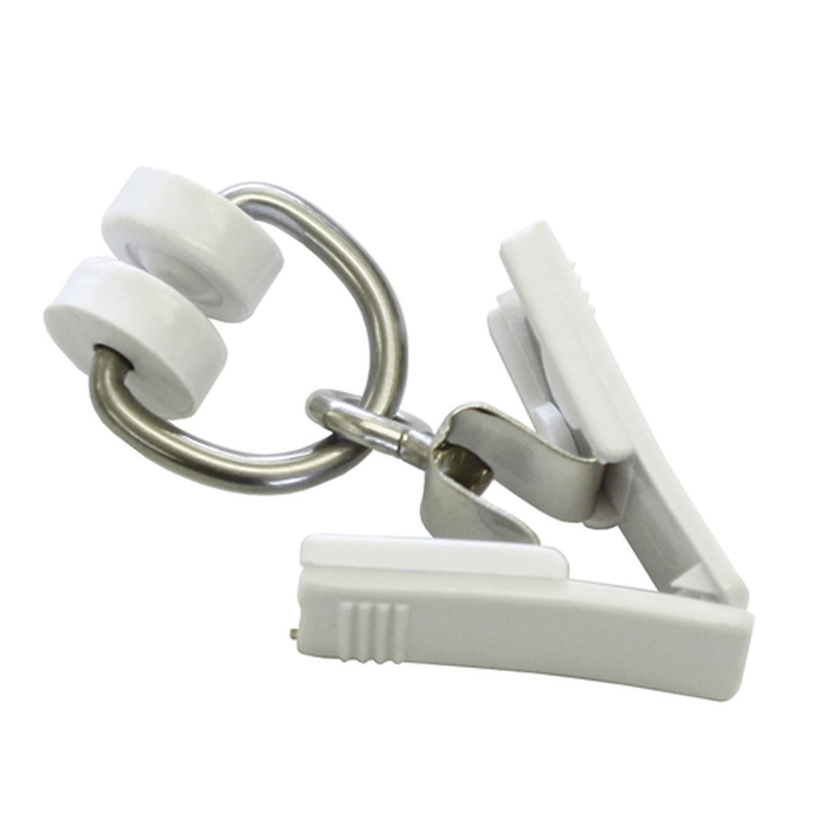Gardinia T-Rollringe mit Klammer weiß Bild 1