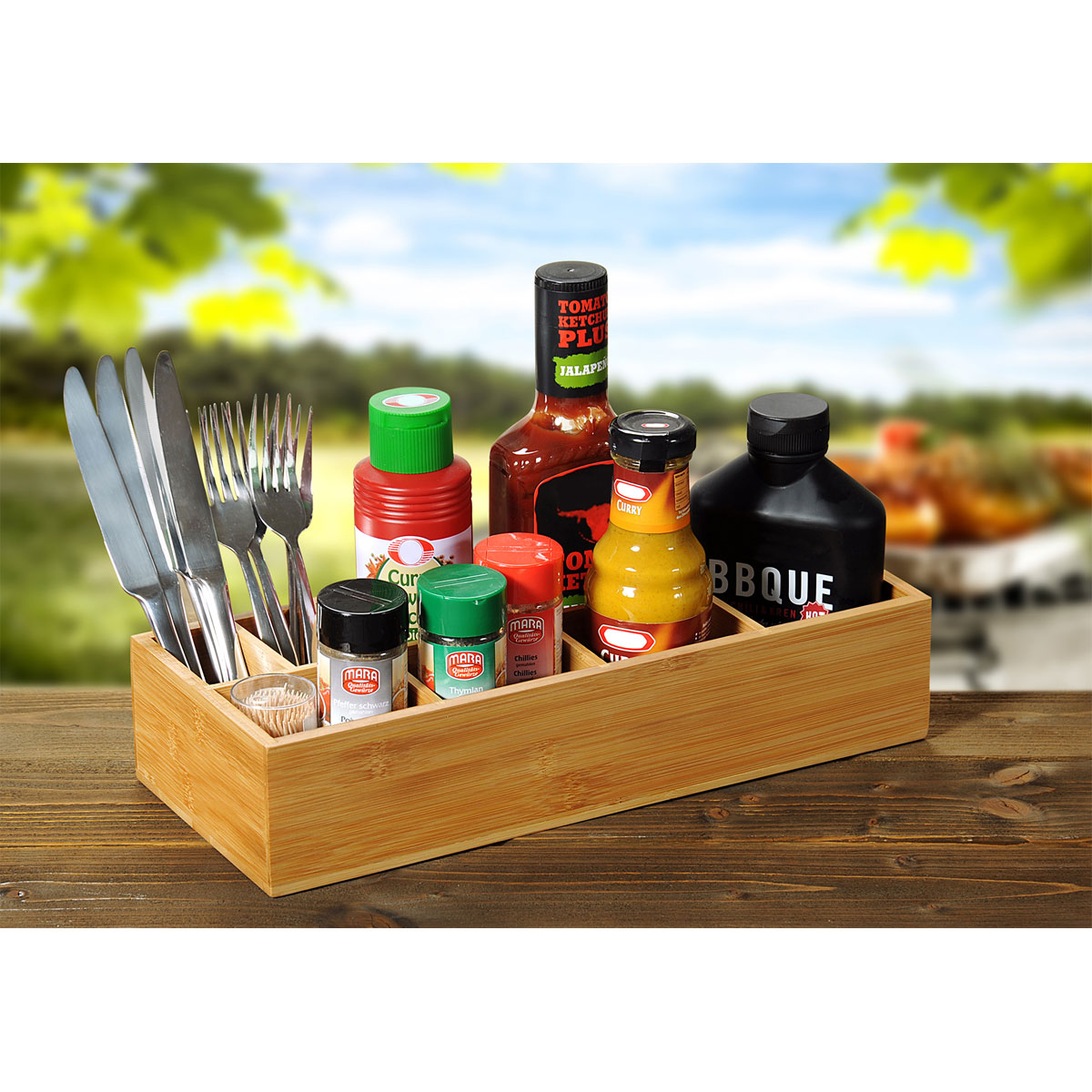 Anton Kesper Aufbewahrungsbox 36 x 7,5 x 15 cm Bambus natur Bild 3