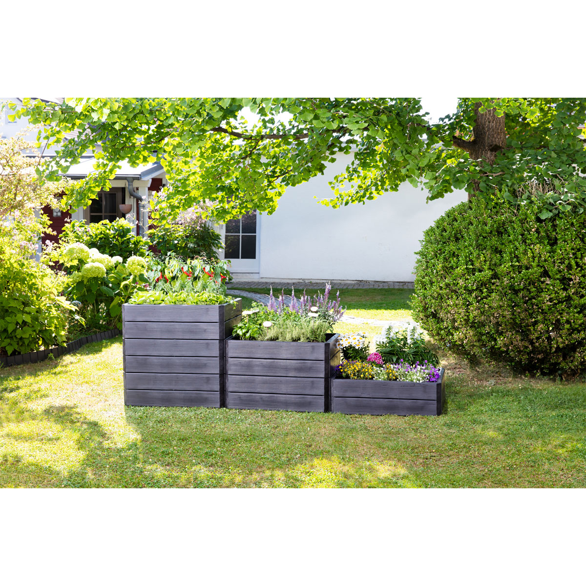 Garantia Hochbeet-System Ergo Quadro anthrazit Größe M Bild 2