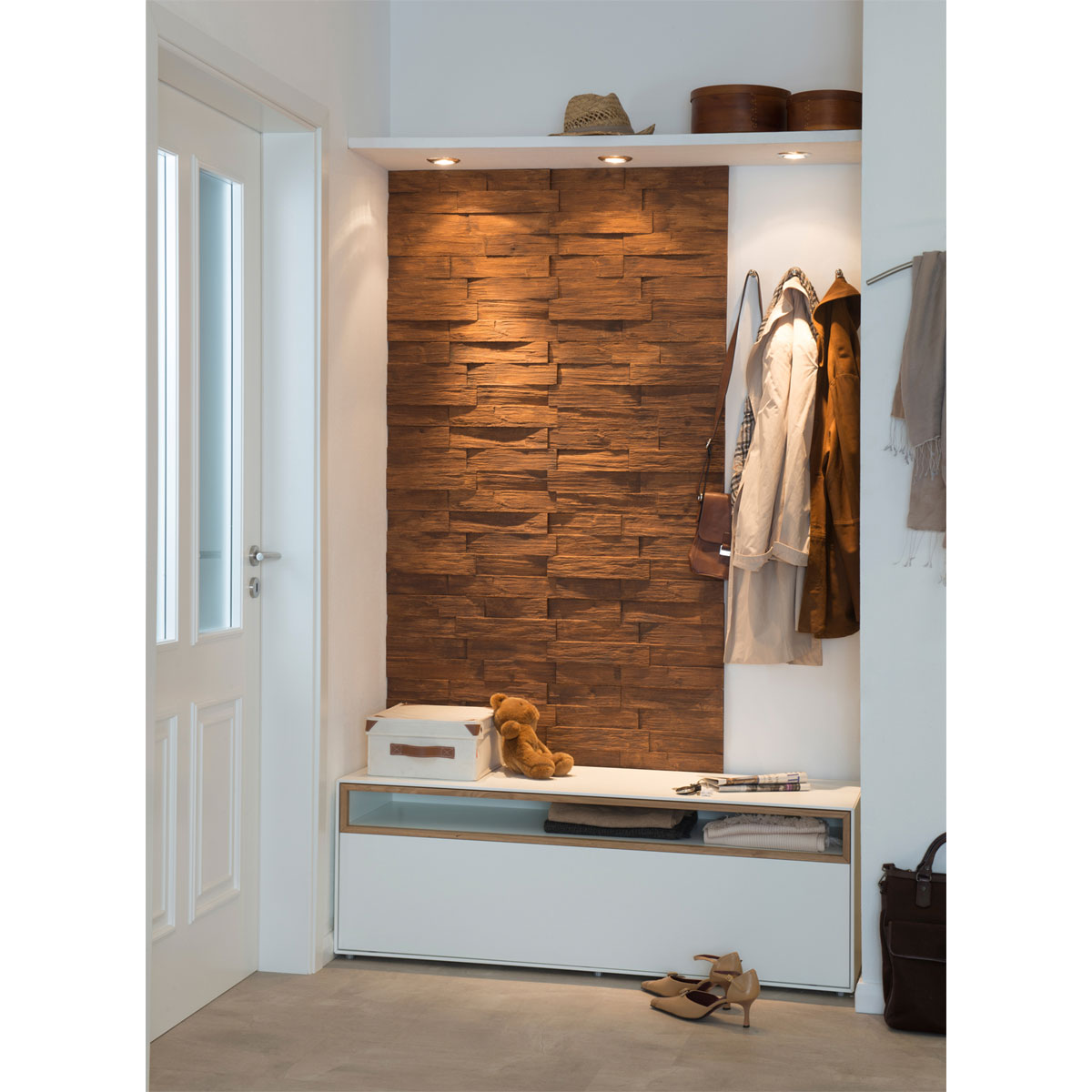 Creativpaneel Wood weiß 0,5 m² Bild 2