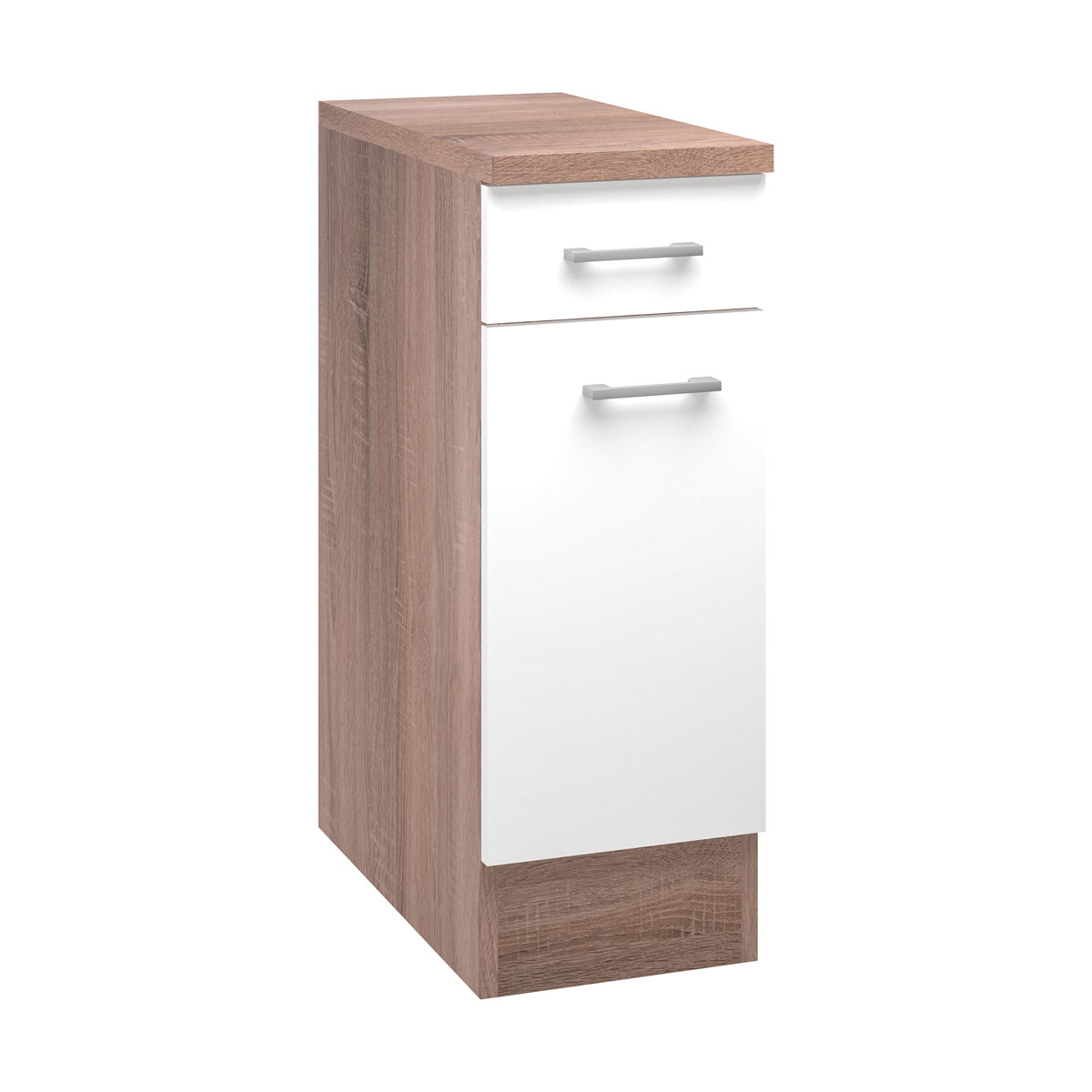 Flex-Well Küchenunterschrank „Samoa“, 30x85x60 cm, weiß/Sonoma Eiche Bild 2
