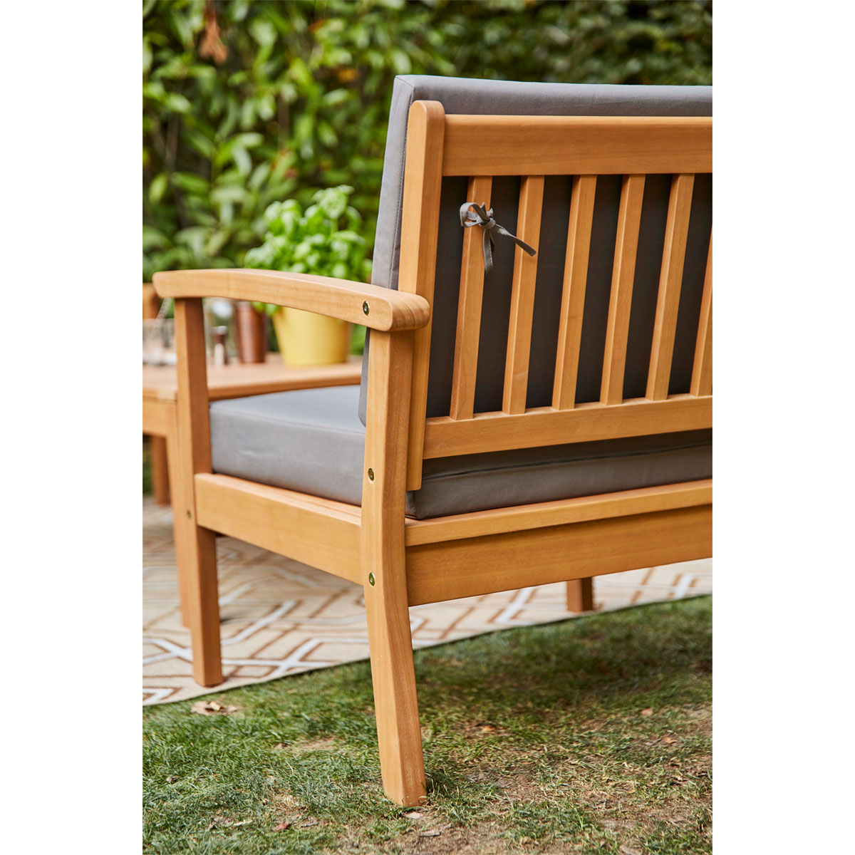 Siena Garden Loungeset „Tavira“, teaklook/dunkelgrau Bild 5