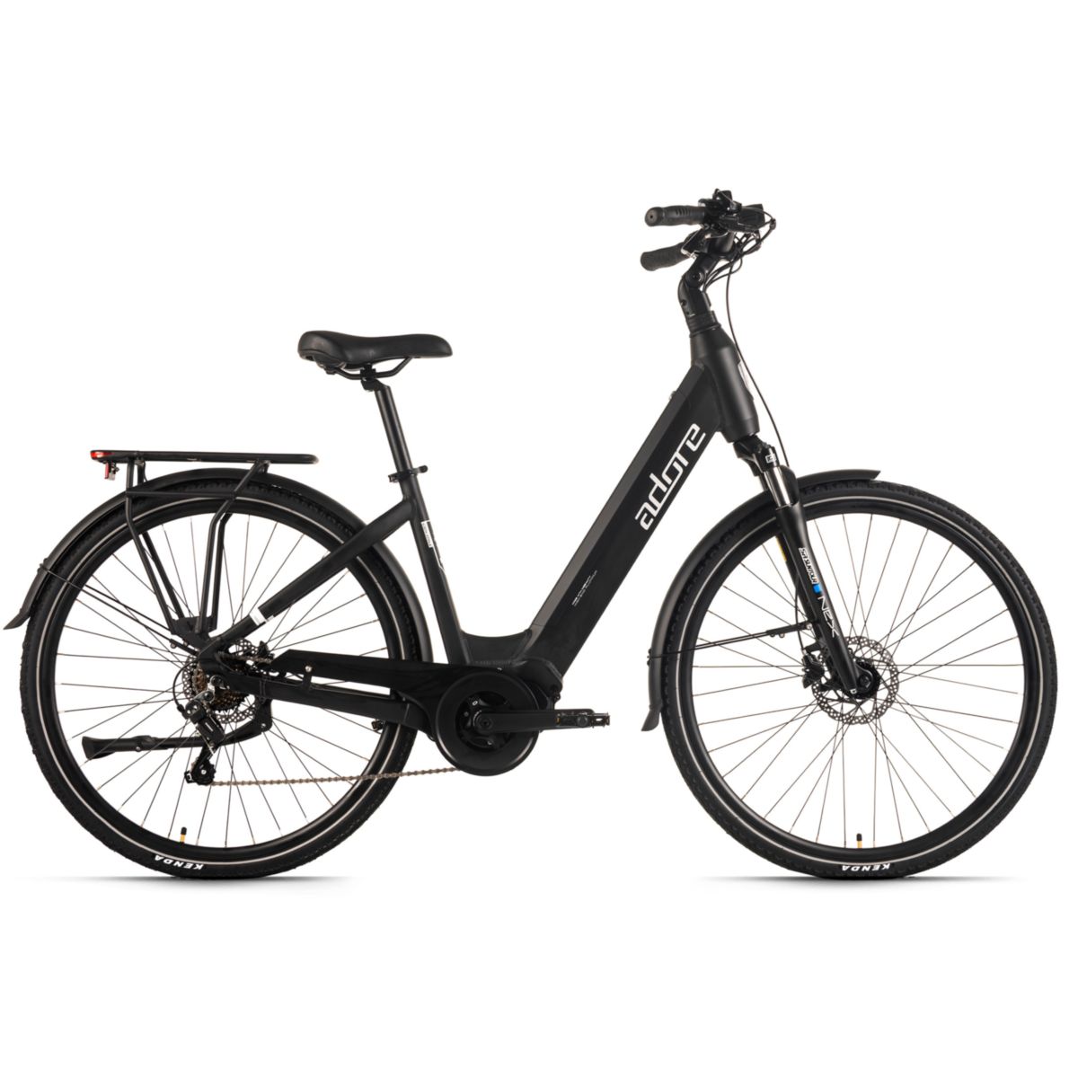KS Cycling ADORE E-Citybike 28" Alu Cityfahrrad CX-440 Mittelmotor 75NM / 15Ah schwarz matt