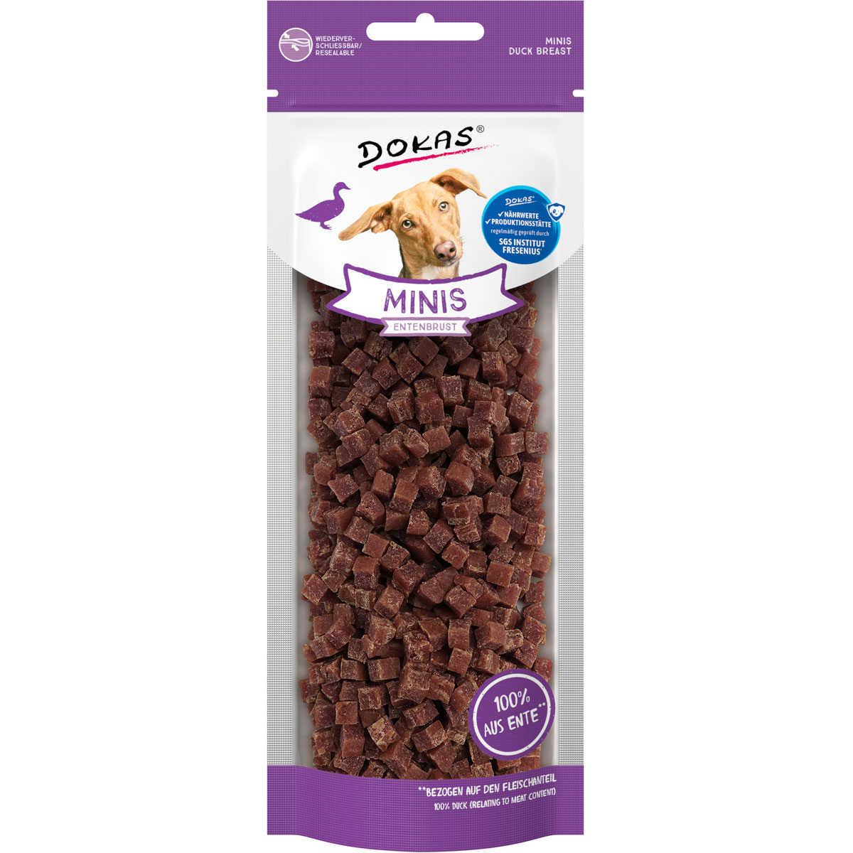 Dokas Hundesnack Minis Entenbrust 70 g