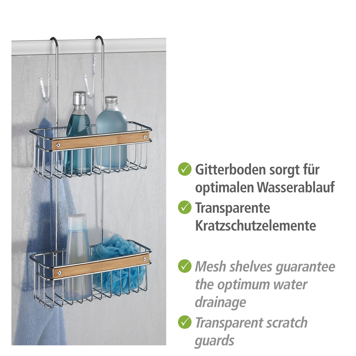 Wenko Badregal Zerbo Edelstahl Bild 3