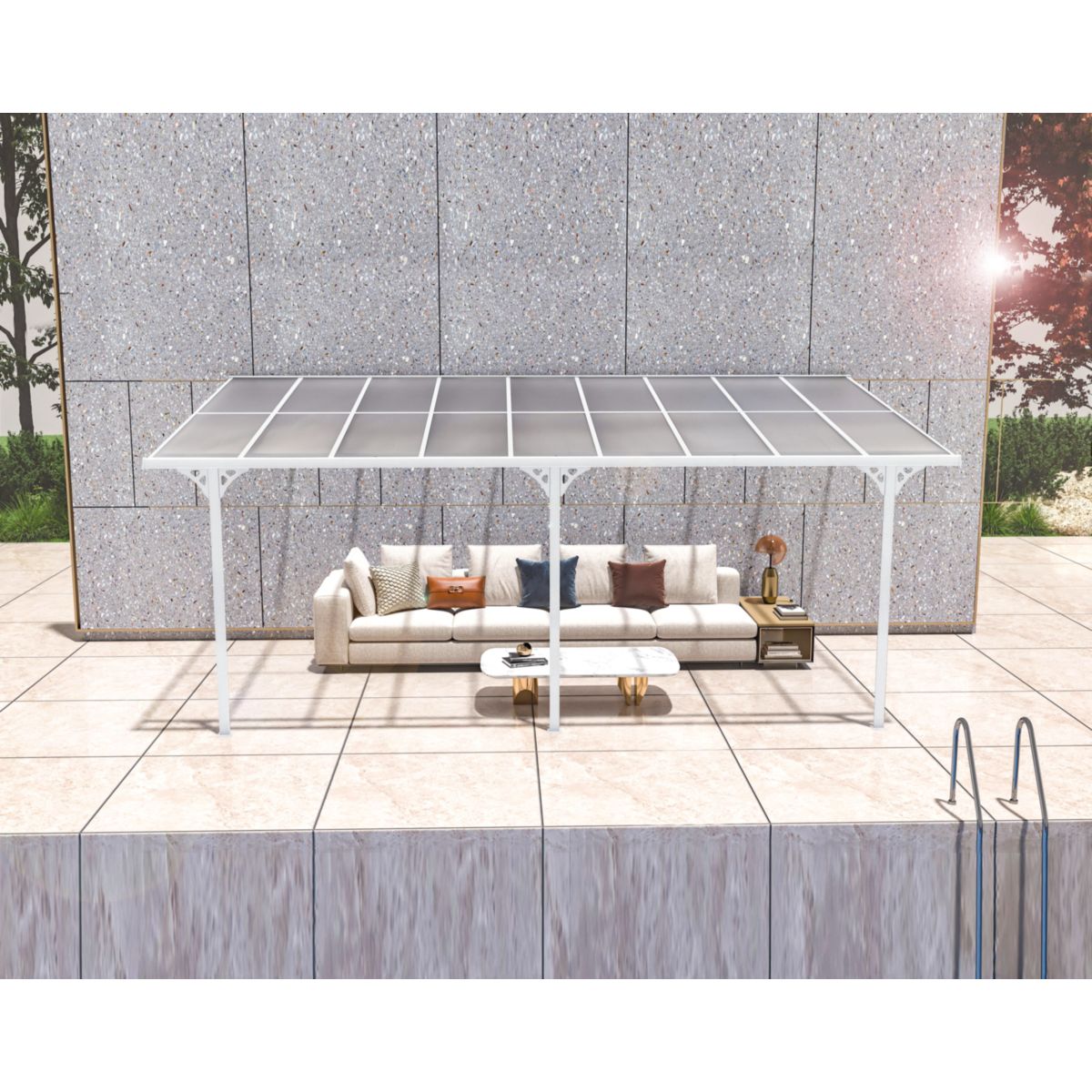 Westmann Terrassenüberdachung Bruce 556 300x556x270 cm Bild 2