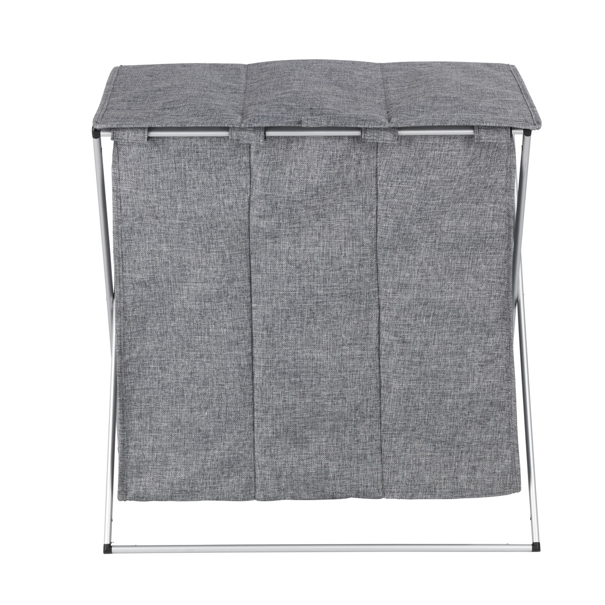 Wenko  Wäschesammler Trio Top Grau meliert Wäschekorb 118 l Bild 2