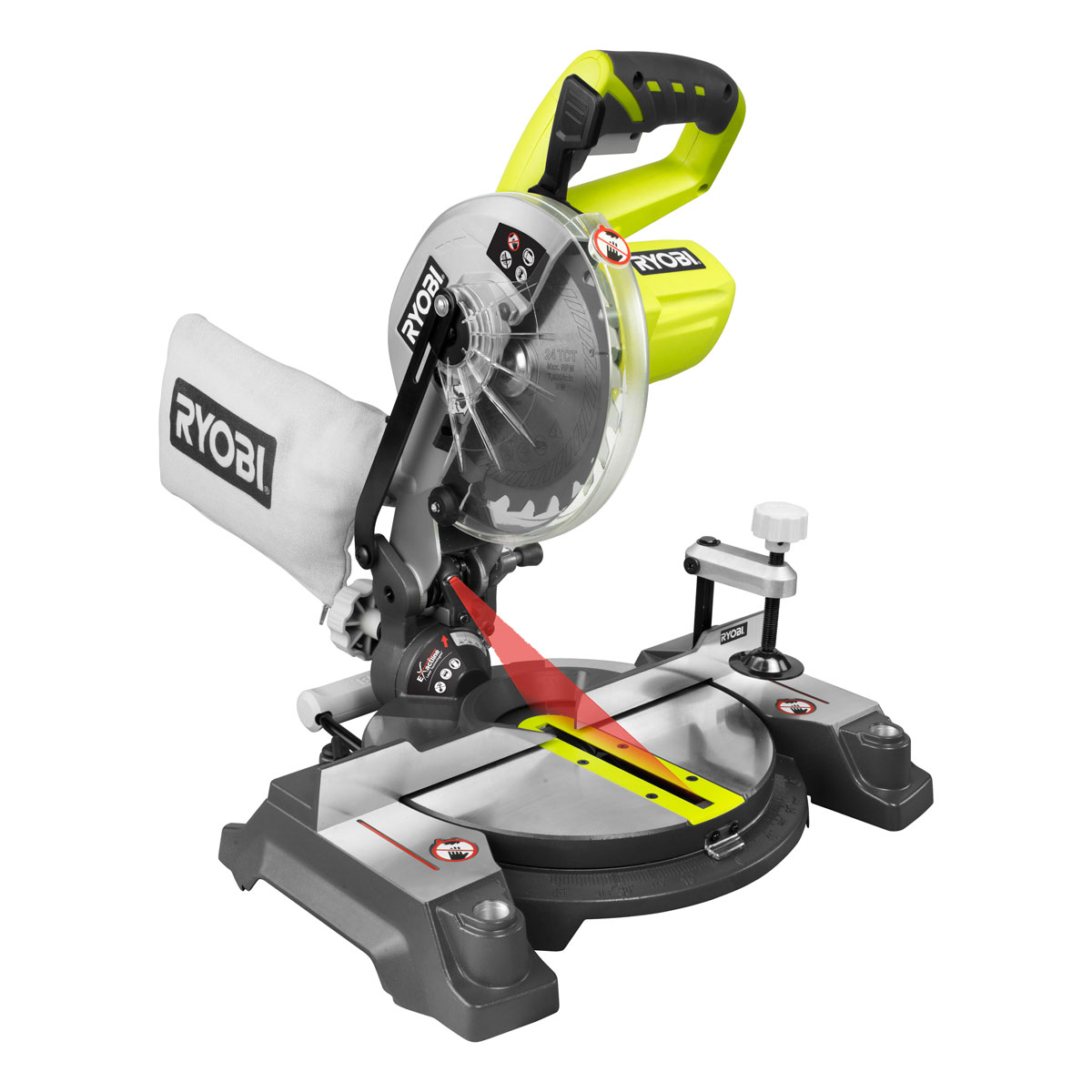 Ryobi  Akku-Kapp- und Gehrungssäge EMS190DCL ohne Akku und Ladegerät