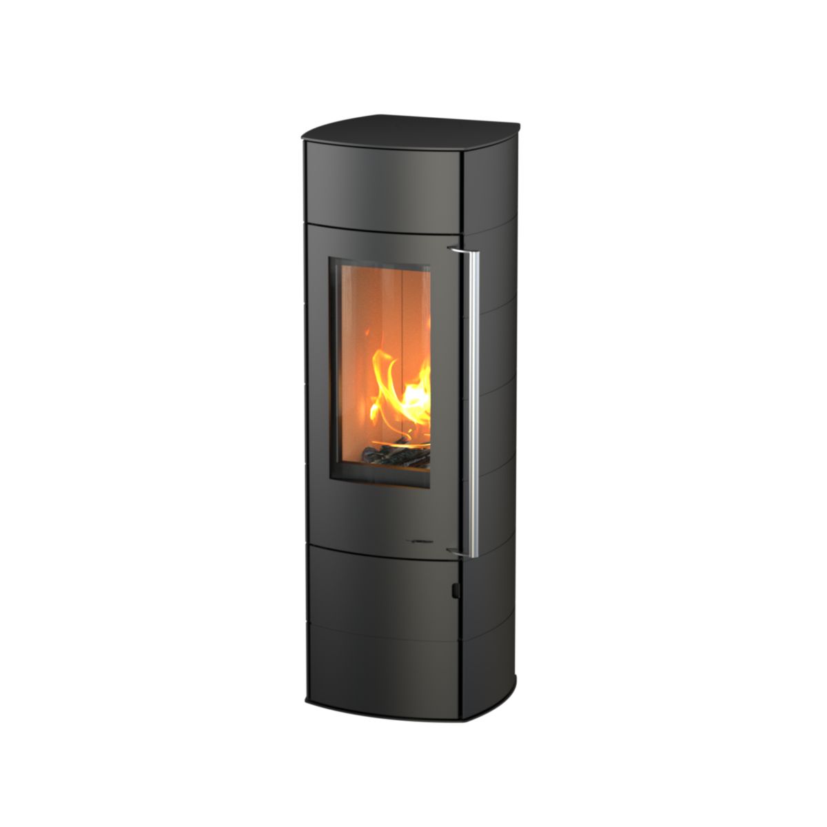 Kaminofen Alpha Ring Stahl, schwarz, 6 kW