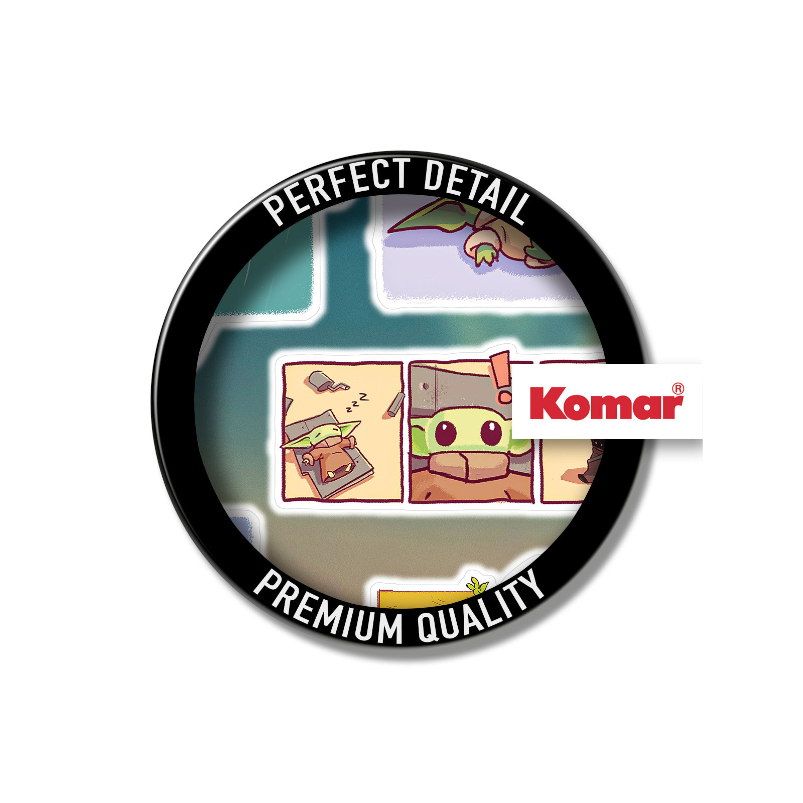 Komar  Wandtattoo Mandalorian Funny Grogu 50x70 cm Bild 3