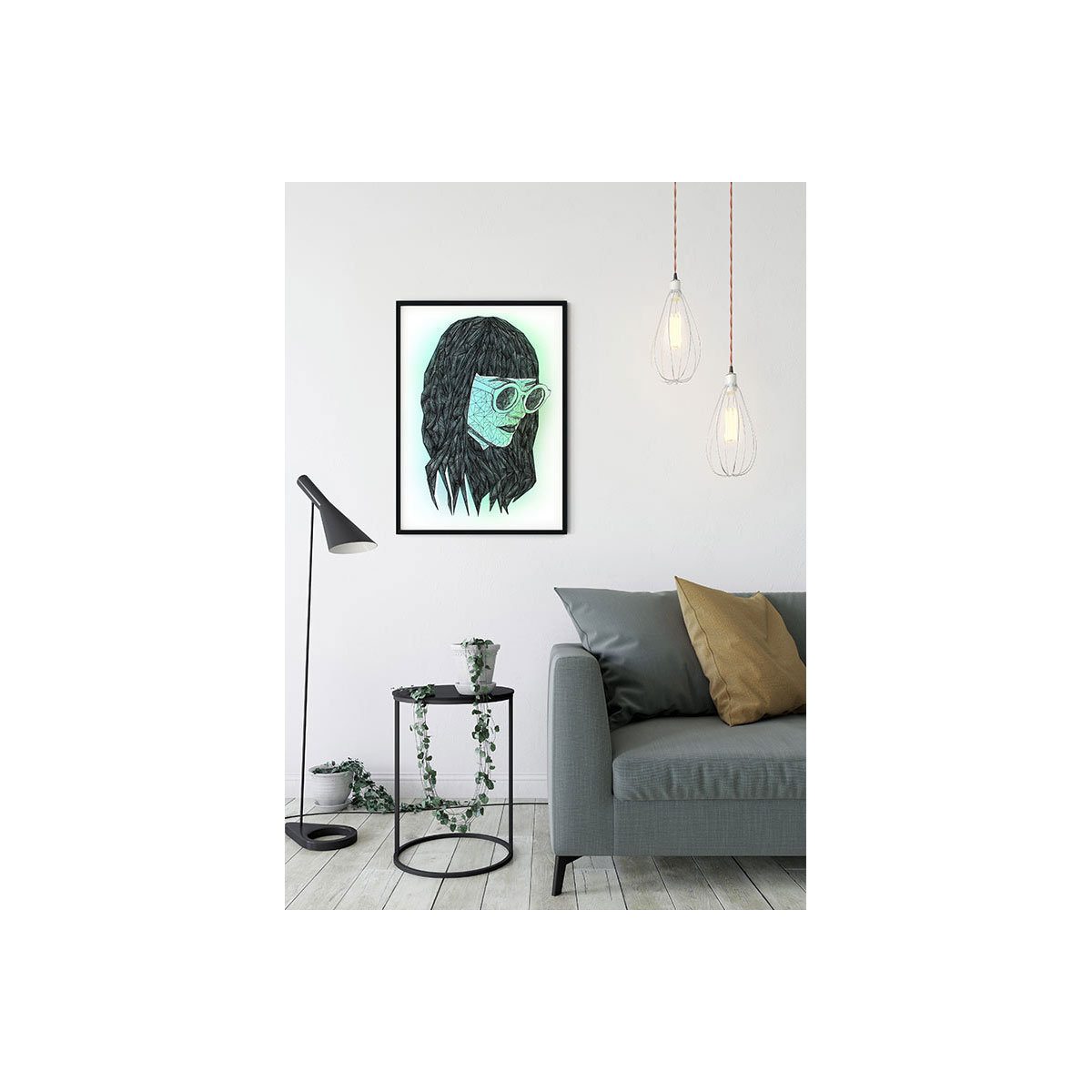 Komar  Wandbild Grid Green 30x40 cm Bild 5