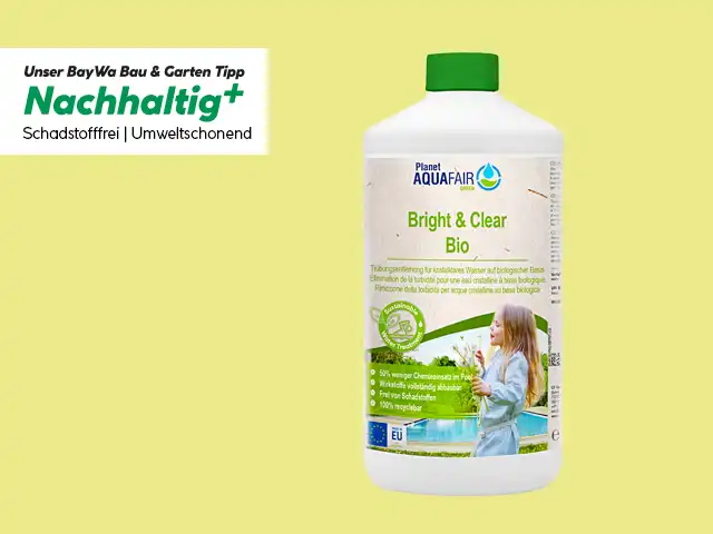 Eine Flasche "Bright & Clear Bio".