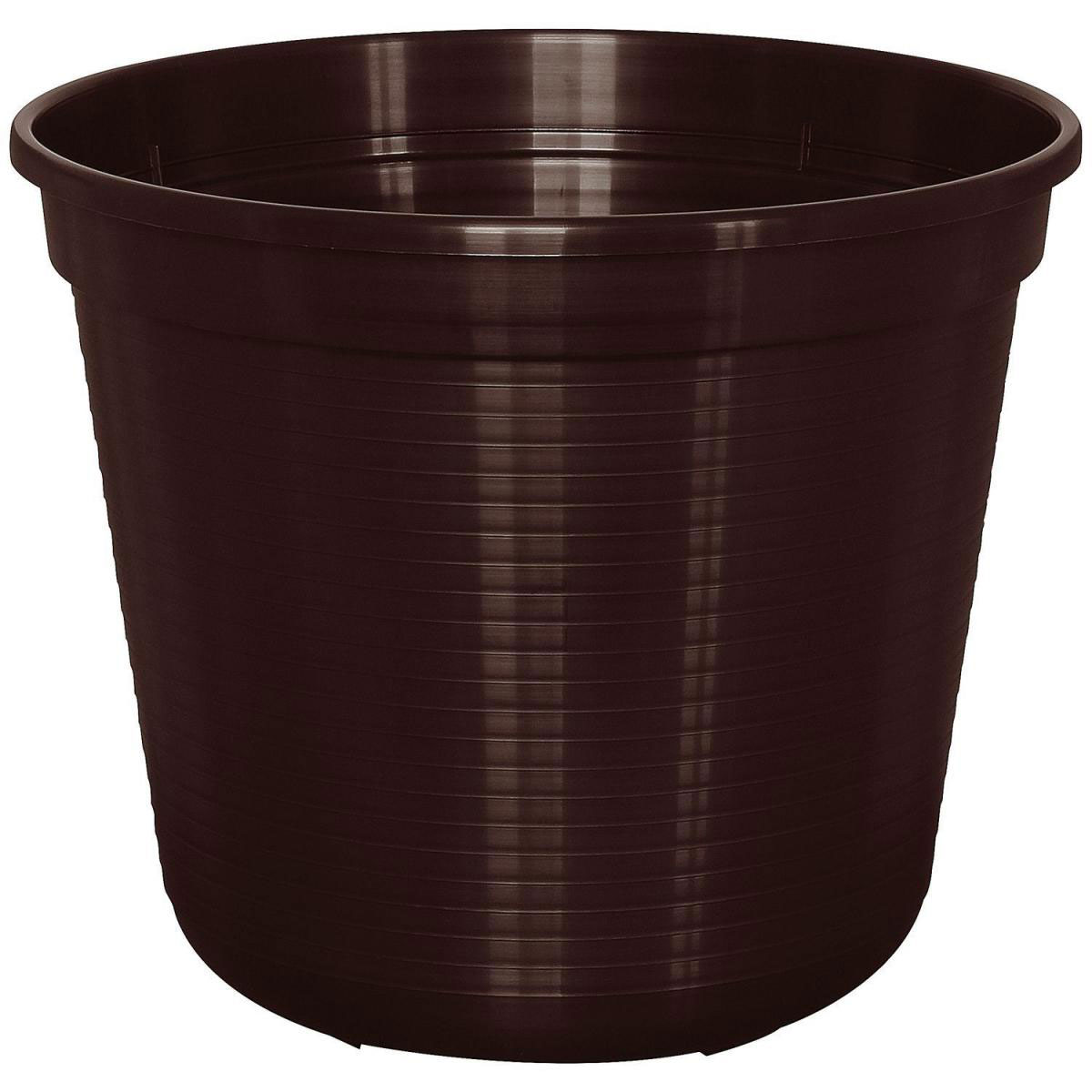 Geli Blumentopf Kunststoff 32 cm braun