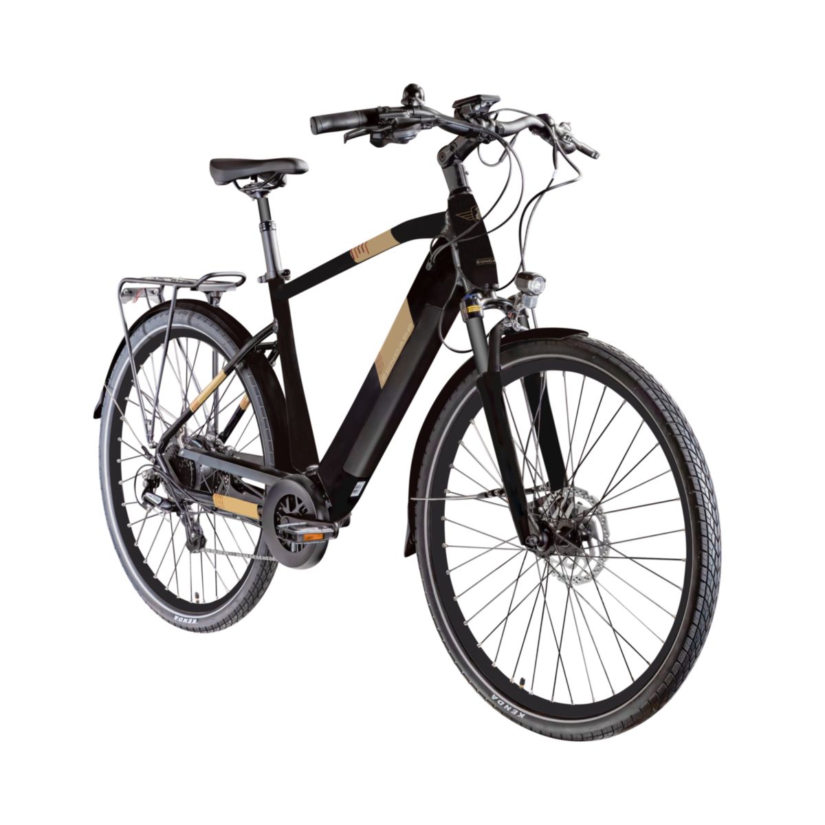 Zündapp E-Trekking Rad Z810 28 Zoll 52 cm Rahmenhöhe schwarz gold