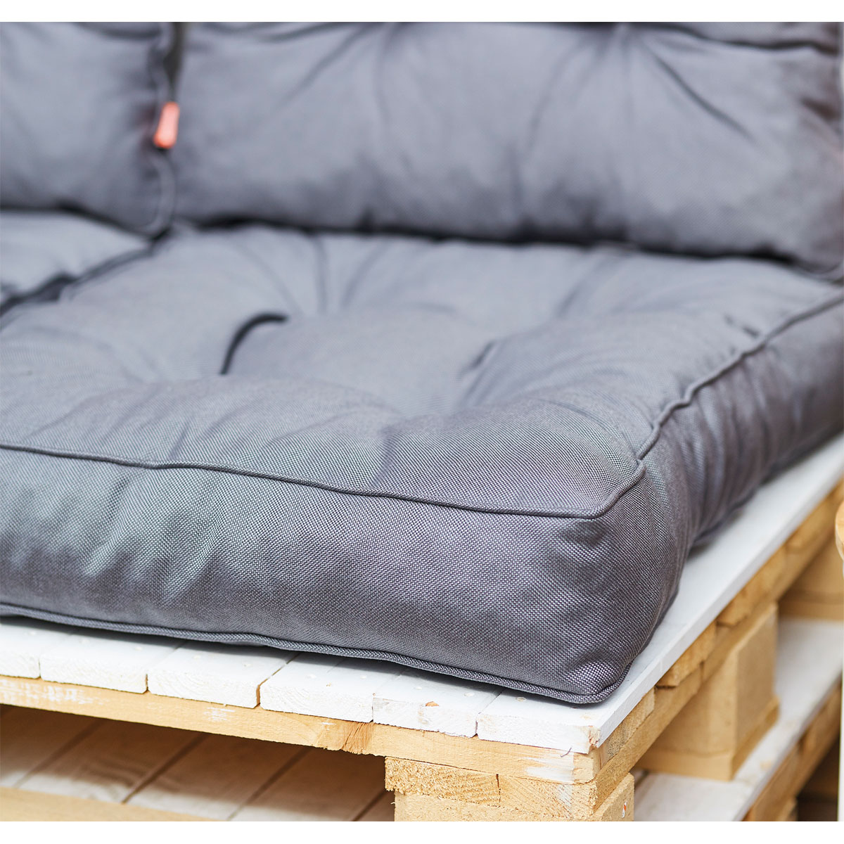 Siena Garden Sitz-/Rückenkissen Almaaz 4-teilig für Euro-Palette grau Bild 3