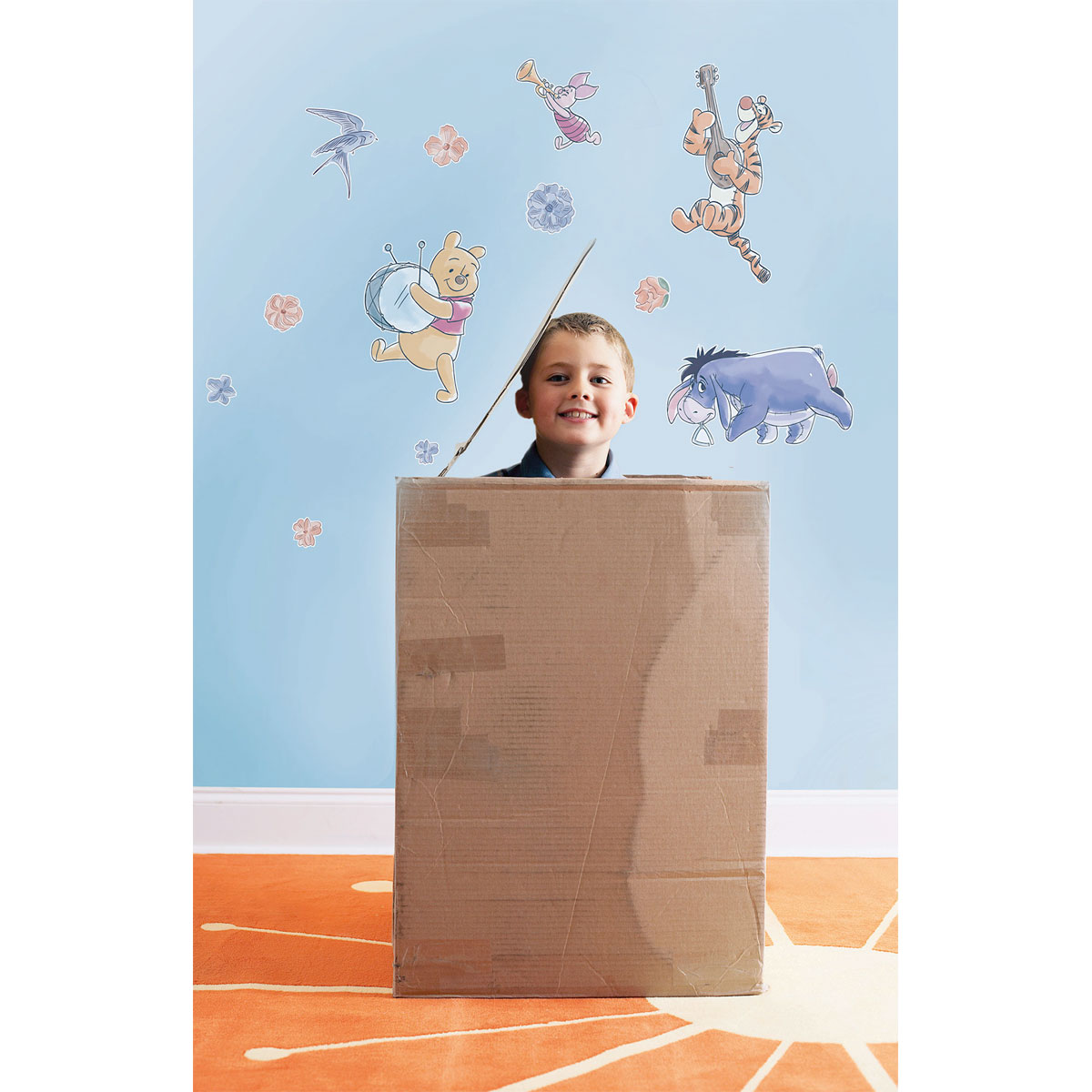 Komar  Wandtattoo Winnie the Pooh Flowers & Music 50x70 cm