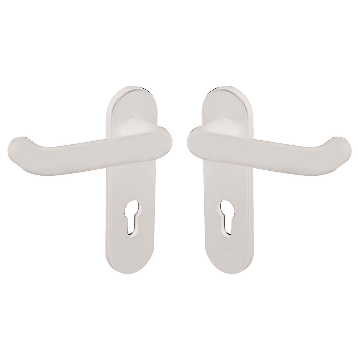 Alpertec Kurzschildgarnitur Nylon PZ weiß