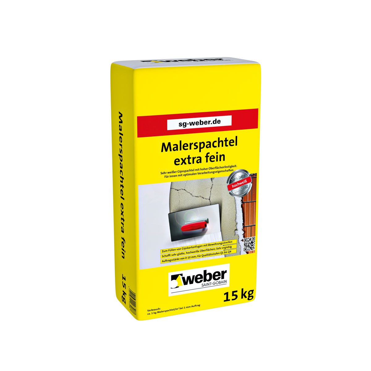 Malerspachtel extra fein 15 kg