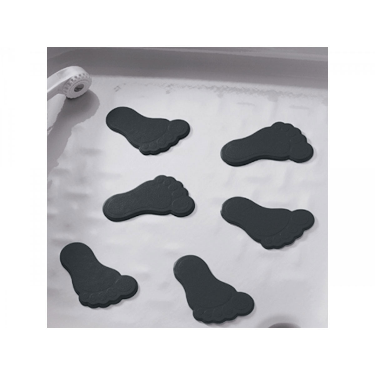 Valblue  Mini Dusch- u Wanneneinlage Füße schwarz