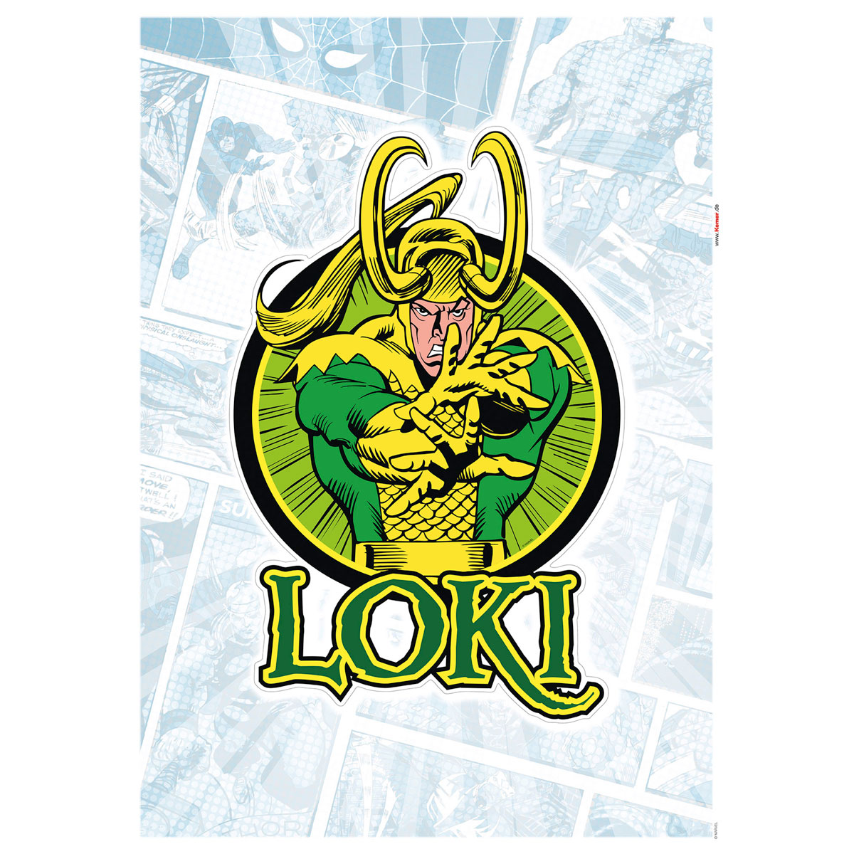 Komar  Wandtattoo Loki Comic Classic 50x70 cm Bild 2