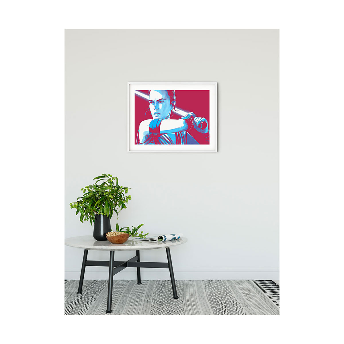 Komar  Wandbild Star Wars Faces Rey 70x50 cm