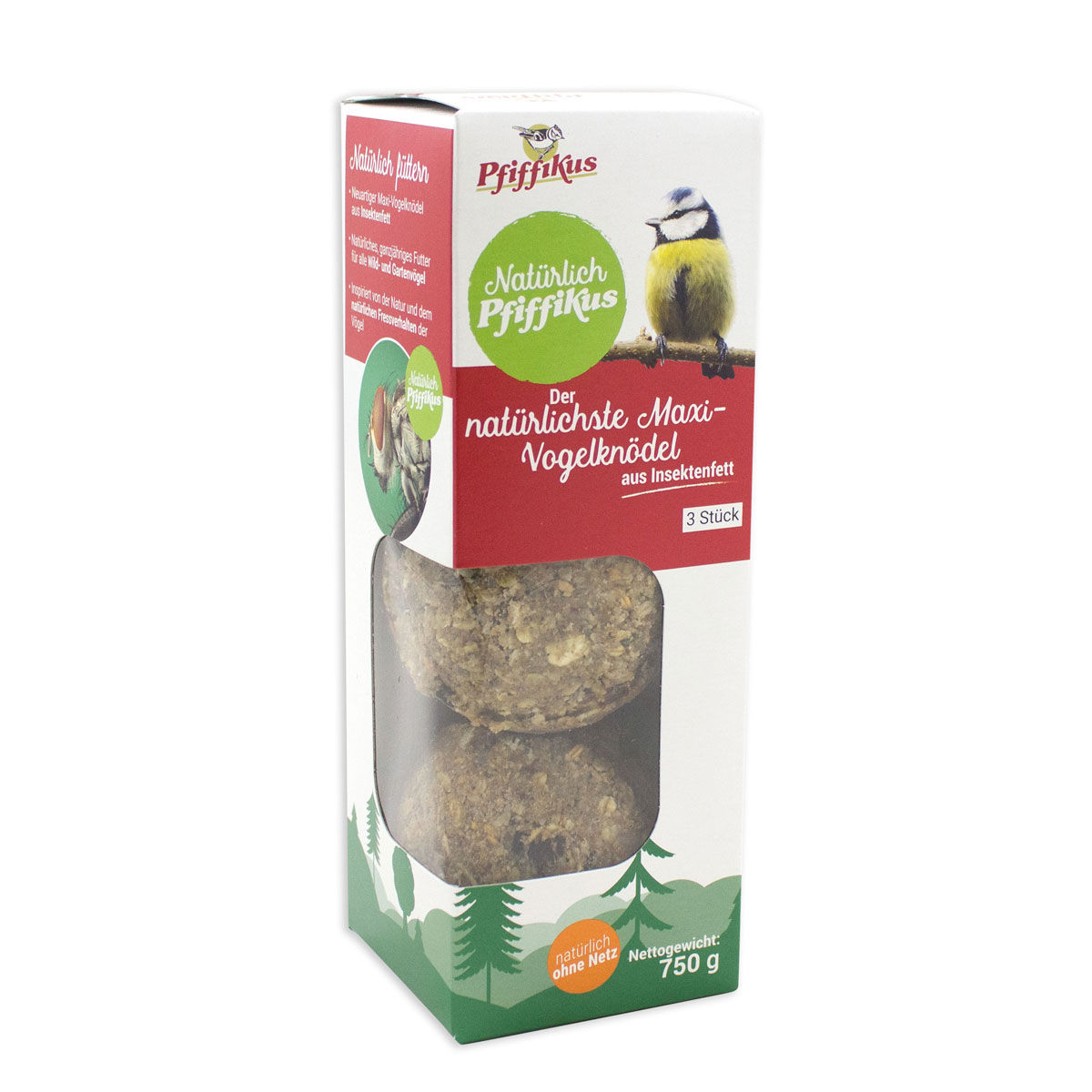 Pfiffikus  Natürlich Maxi Knödel 3er 750g