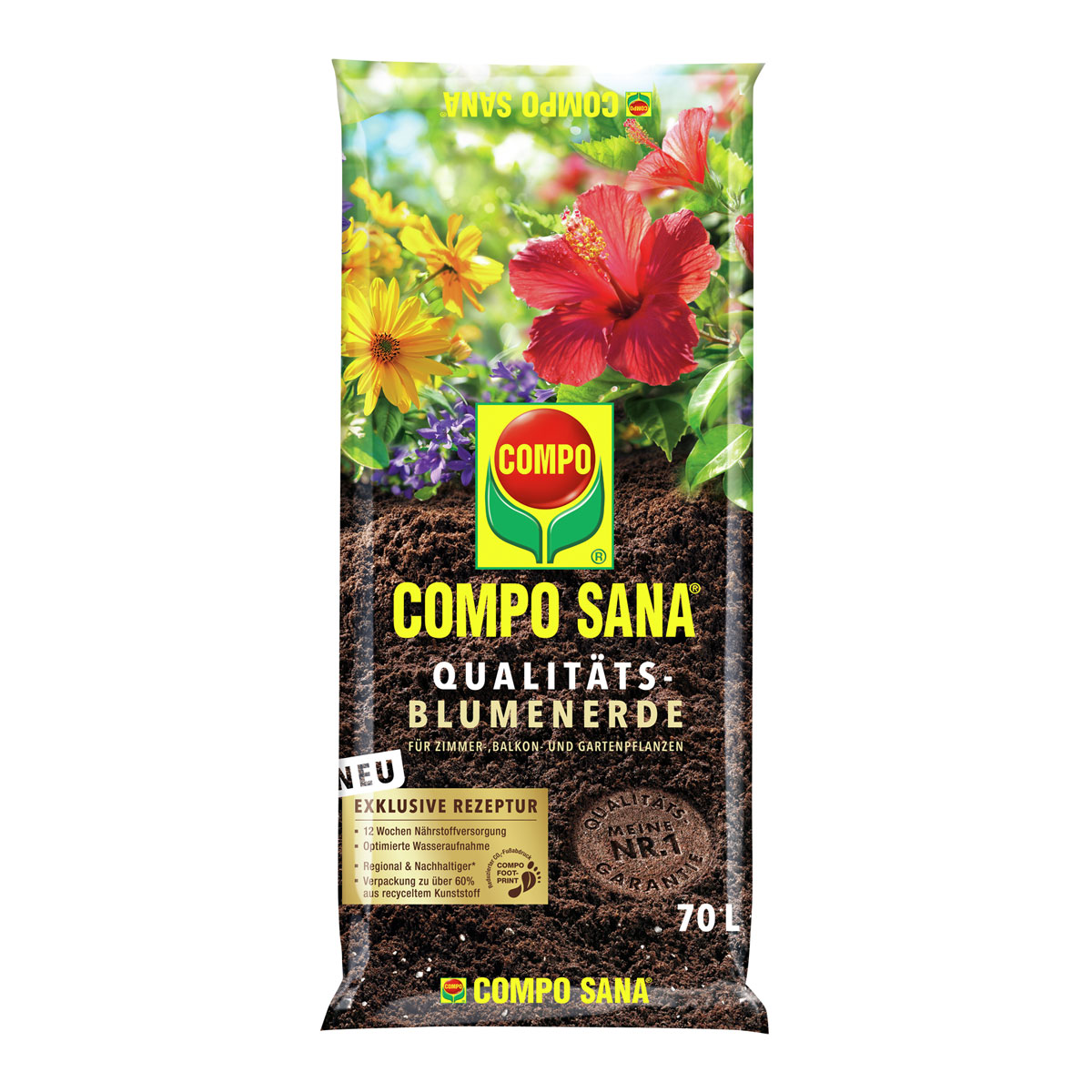 Compo Qualitäts-Blumenerde 70 L