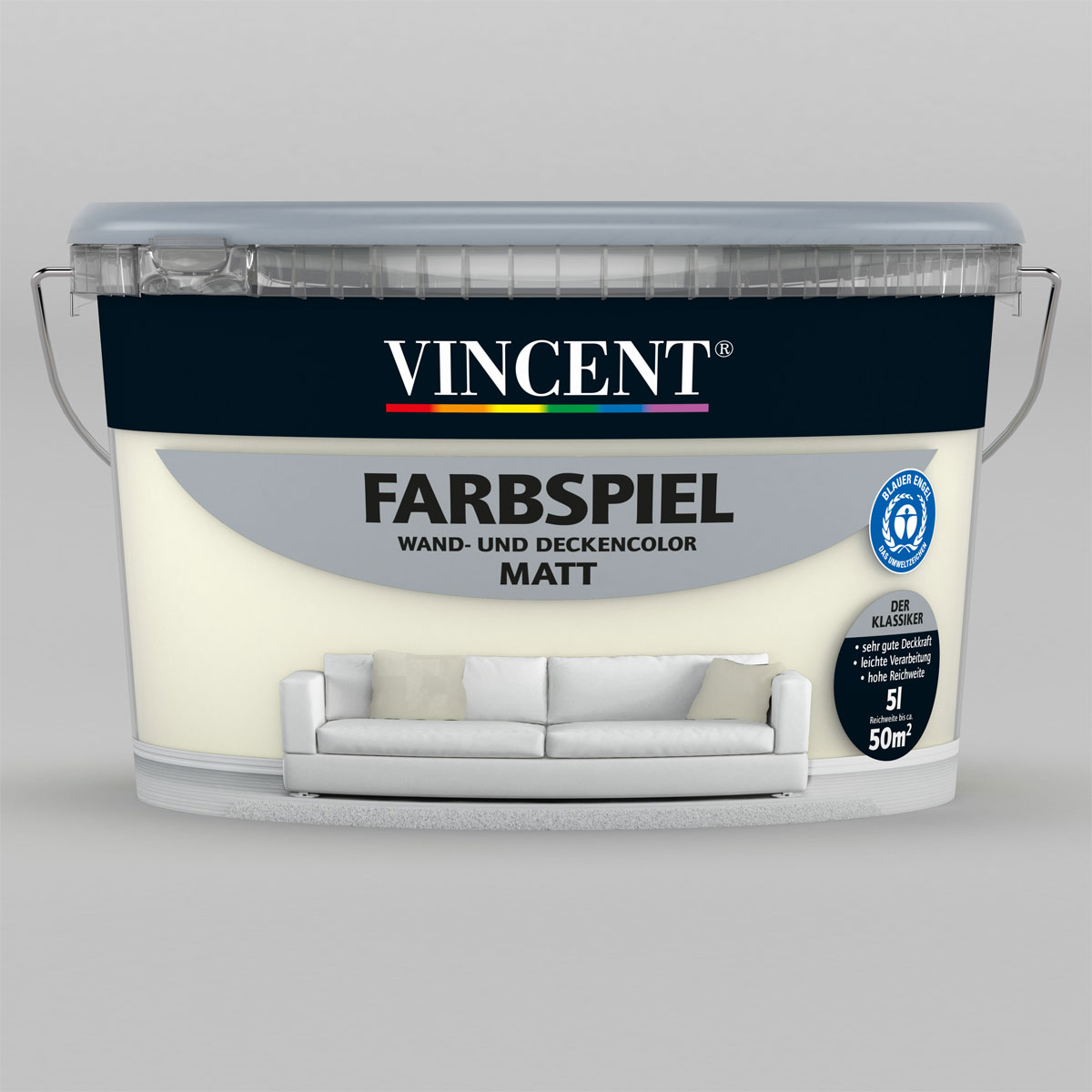 Vincent Farbspiel Crema matt 5 L