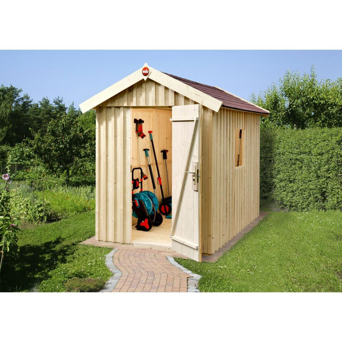 Weka Schwedenhaus 1 natur b162xt170 cm