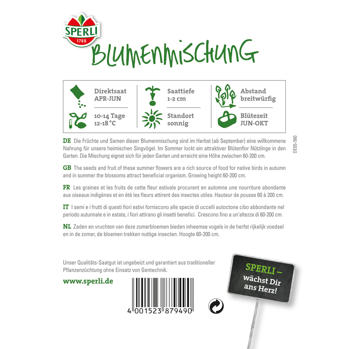 Sperli Blumenmischung für Vögel Bild 2